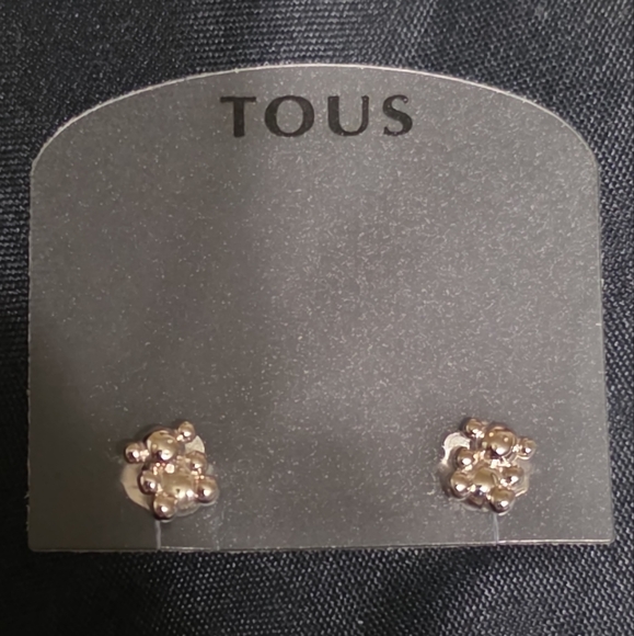 Tous Jewelry - Tous 750 White Gold Stud Earrings Bubble Bear Design Authentic
